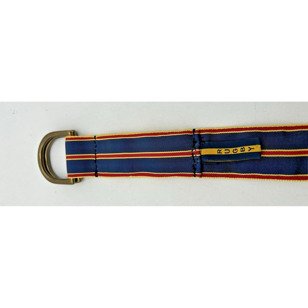 RUGBY Ralph Lauren Ring Belt Classic Red & Gold Stripe Mens Size XL - Picture 5 of 7